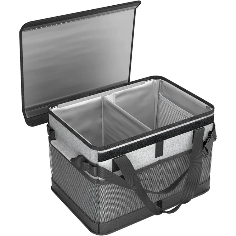 Foldable Outdoor Picnic Bag Tableware Storage Box For Barbecue Large Capacity Waterproof Insulation Cooler Bags Camping Bags