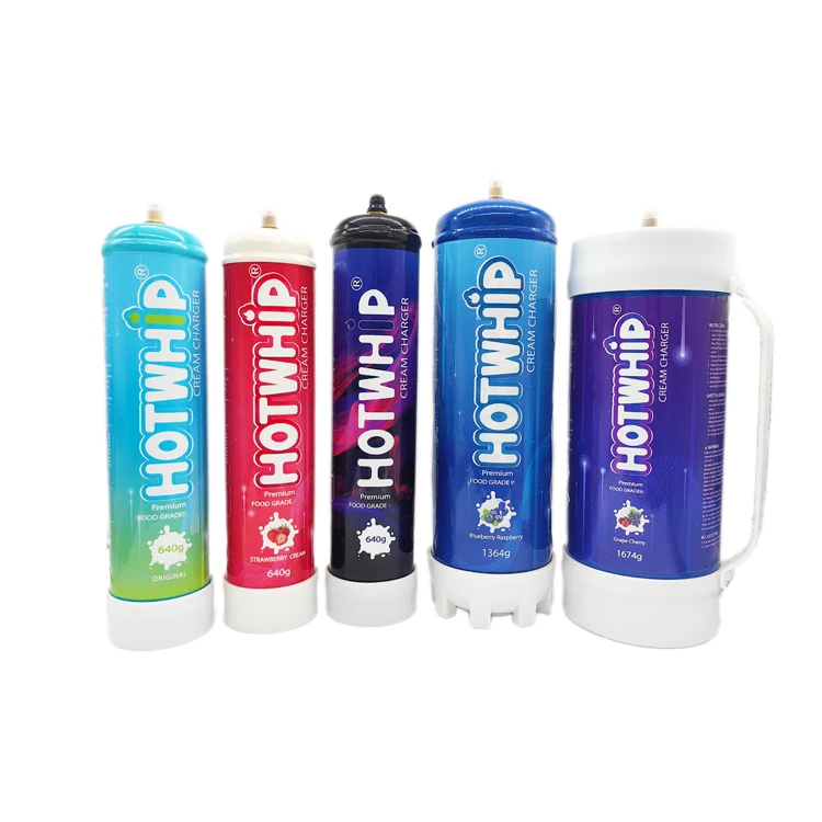 Whip Cream Chargers Custom Fruit Flavors Oem Brand Dessert Tools 640 G / 1.1 L Cream Chargers