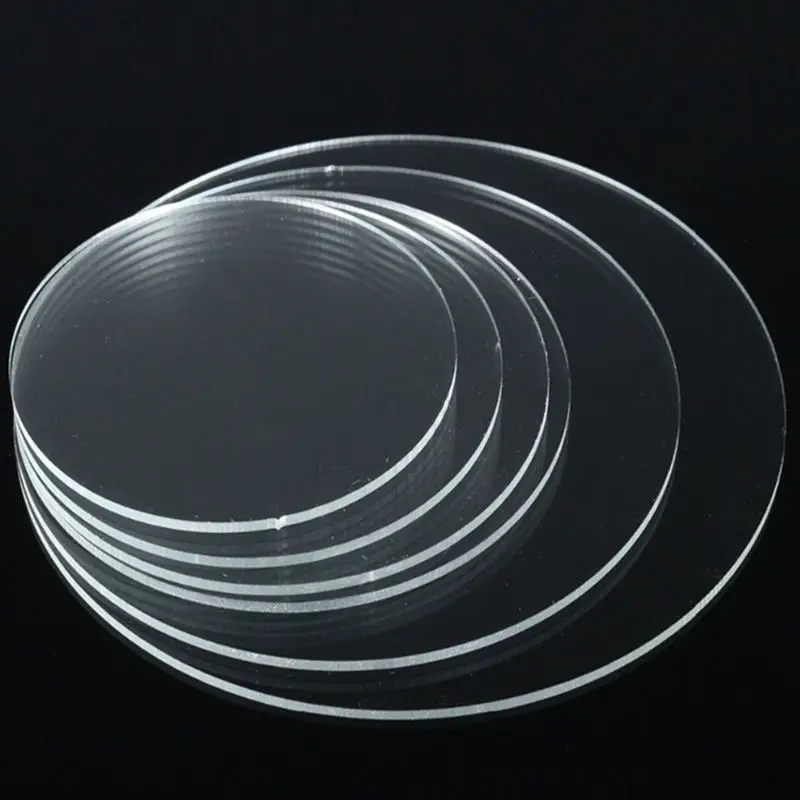 100 Laser Cut Clear Acrylic Blank Round Discs Clear Acrylic Disks Round Circles Arts Craft Supplies