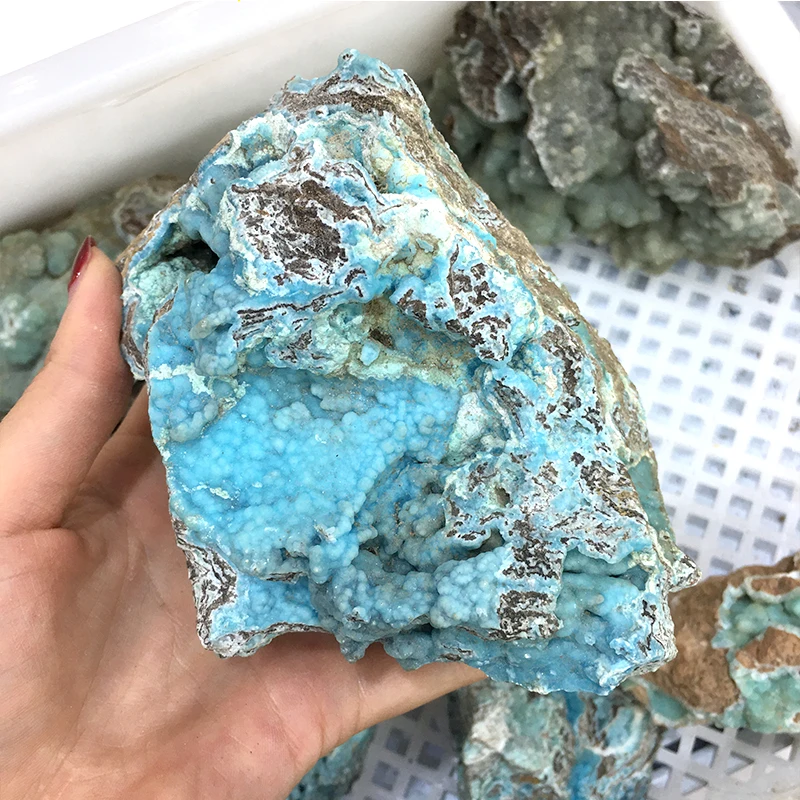Hot Sale Nature Raw Rough Hemimorphite Mineral Samples Crystal Stone Healing for Home Decoration