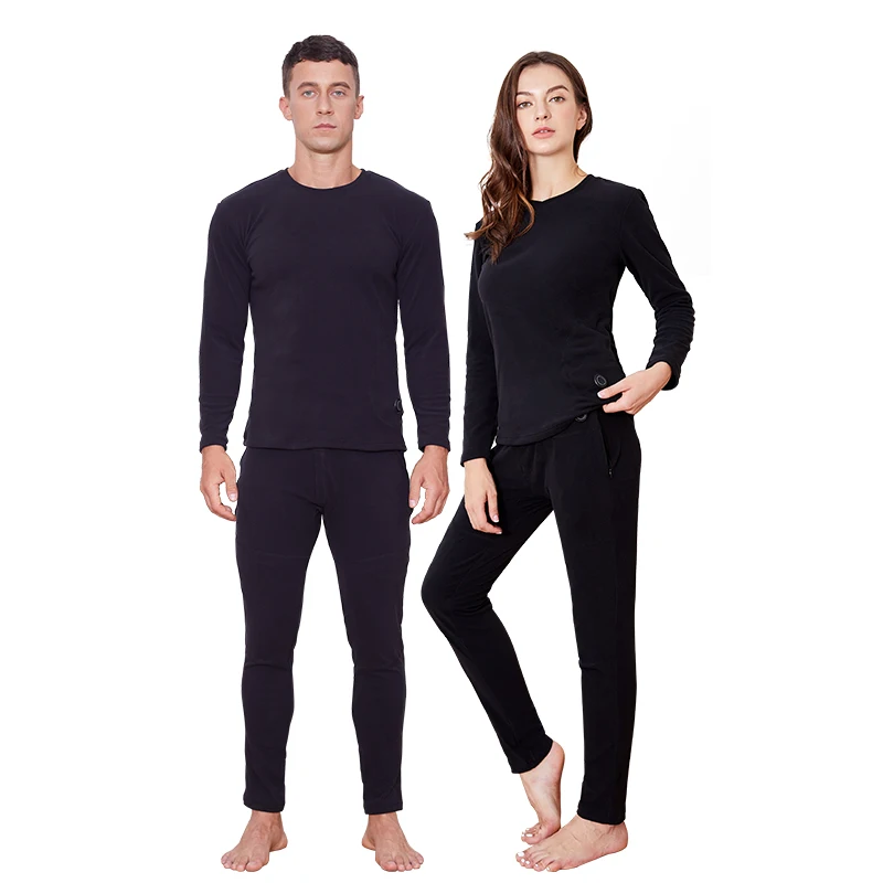 
Heating clothes for men and women with the same heating thermal underwear 5V charging 