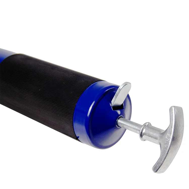 SALI T-shape Handle Aluminum Alloy + Steel 600cc Capacity 12000psi Pressure Zinc Alloy Head Grease Gun