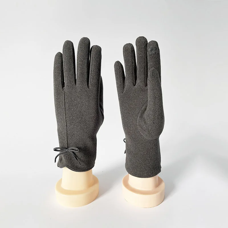 BSCI Manufacturer Custom Down Cloth Black Men Touch Screen Winter Thicken  Gloves