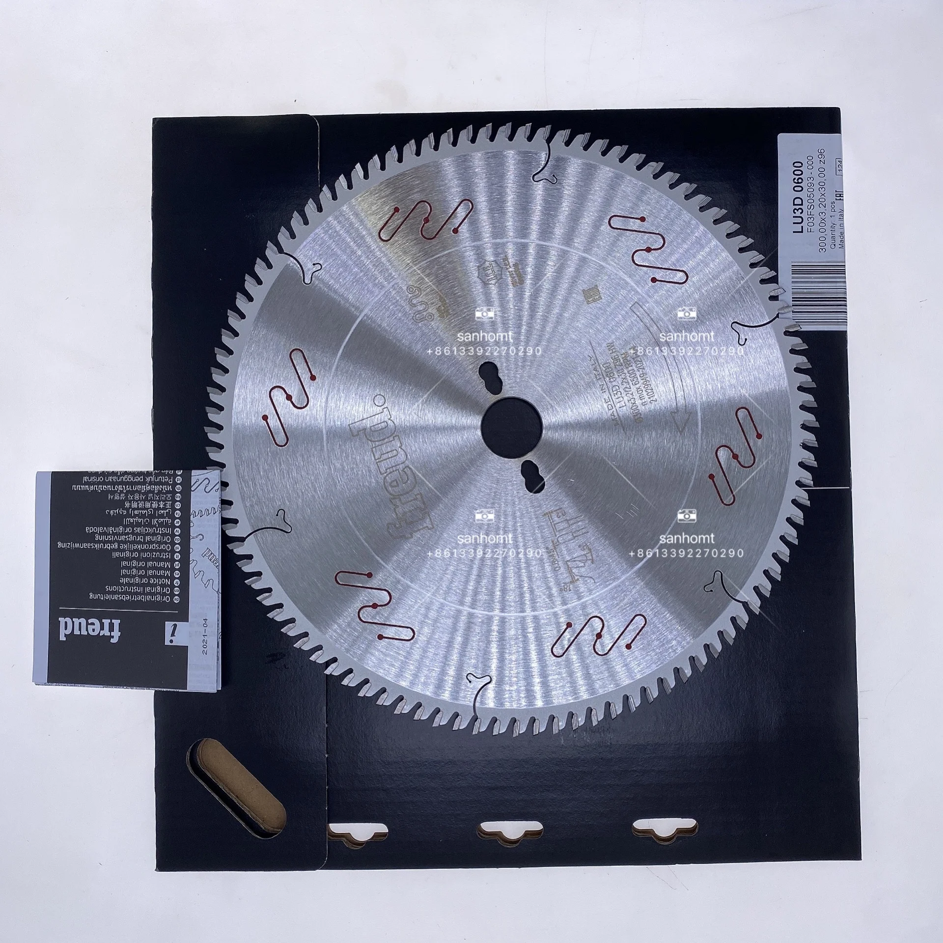 Sanhomt HW-saw blades to cut bilaminat panels LU3D 300X3.2X30XZ96 frued saw blade