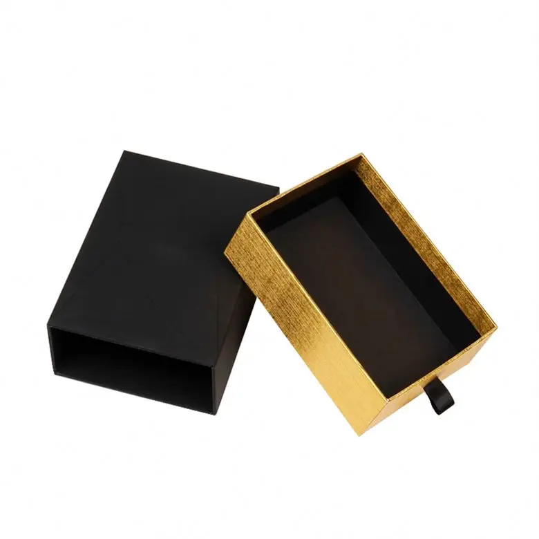 
DIY blank kraft/black/white cardboard slide drawer box gift/ candy favor packing display box 