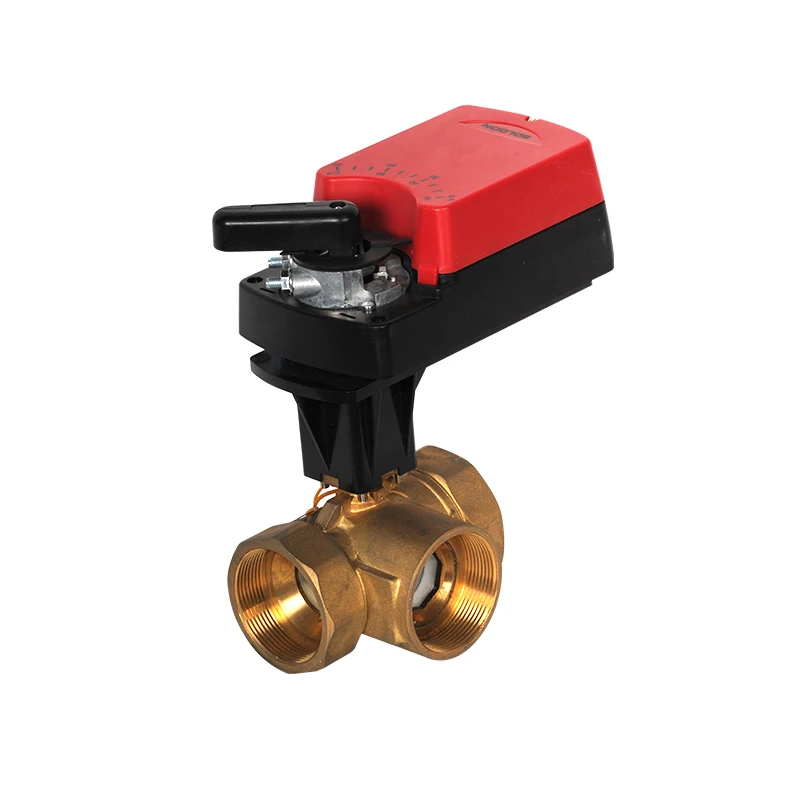 Two way Electric Control Ball Valve with damper actuator DN15