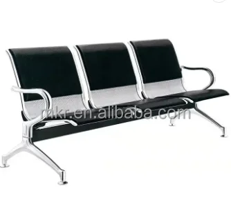 Hospital Furniture Waiting Bench 5 Seats pu metal waiting bench link seating airport reception Waiting  Chair for Beauty Salon