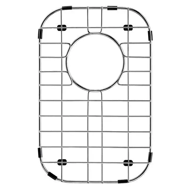 custom made protective rectangular stainless steel bottom metal chrome kitchen organizer protector wire sink grid