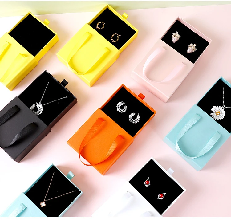Wholesale Luxury Paper Gift Jewelry Box Custom jewellery Packaging & Display Box With Logo For Necklace Jewelry Package
