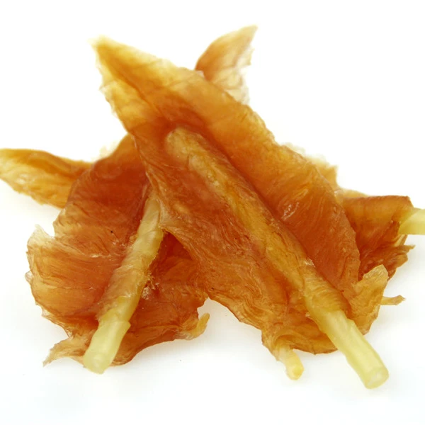 Chicken Breast Jerky Inserted by Twisted Rawhide dogs chew treat