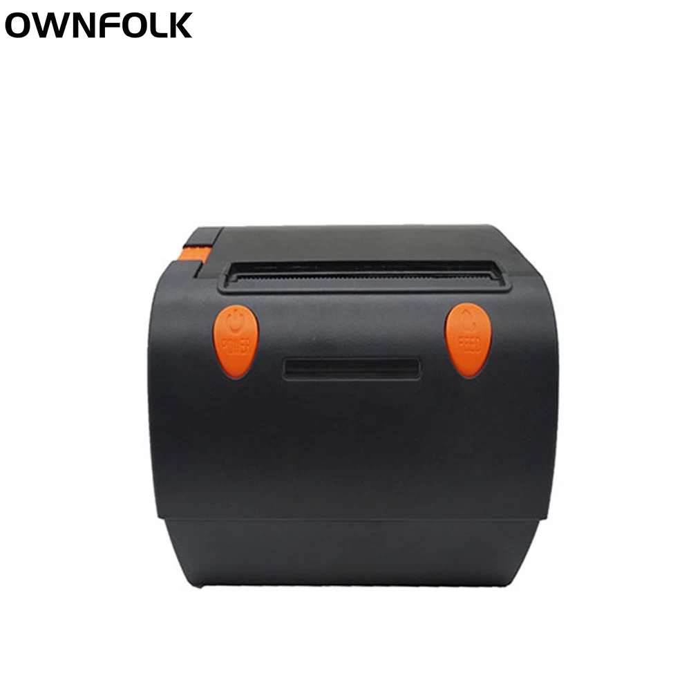 OWNFOLK 80mm Thermal Receipt Printer Automatic cutter Restaurant Kitchen POS Printer USB+Ethernet printer Serial port