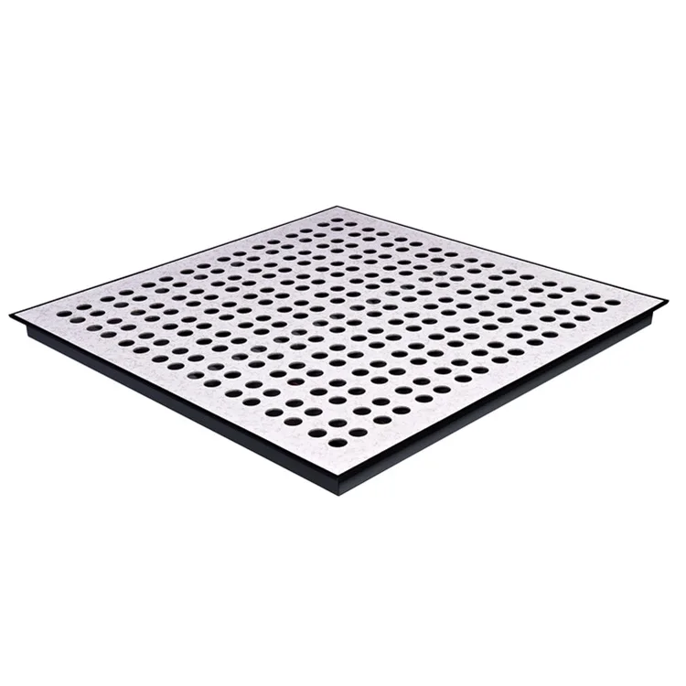 ESD Aluminum Air Grille With Damper Data Center Raised Access Floor System anti-static laminate vinyl