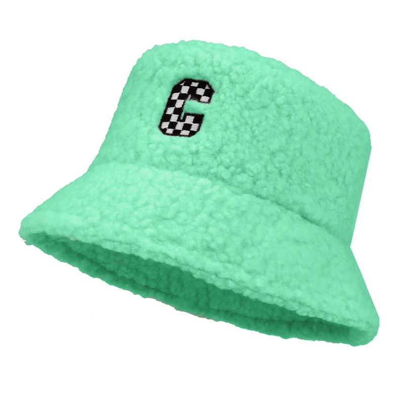 custom funky fleece hat winter keep warm street boy girl fashion bucket hat