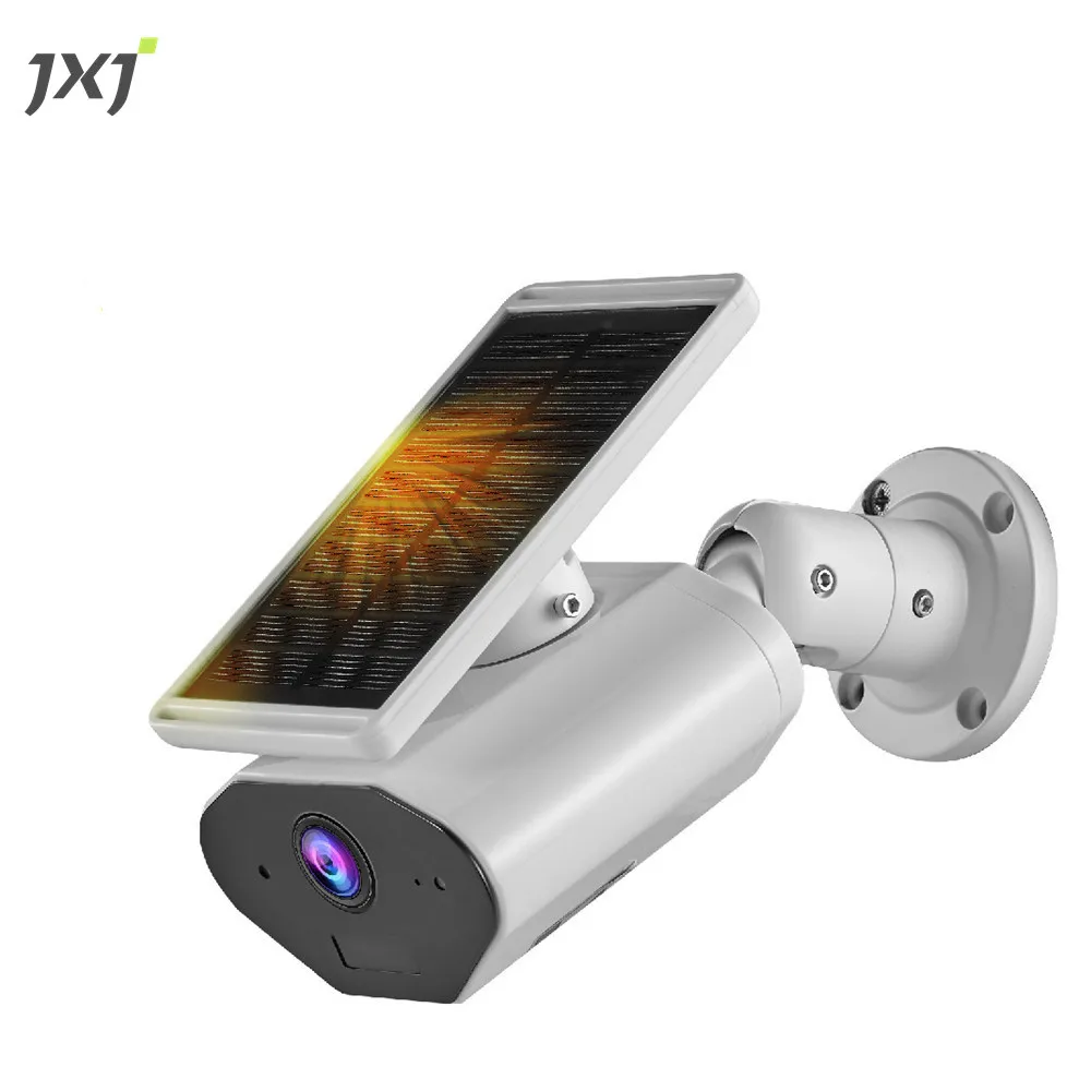 JXJ Best Buy Full HD 1080P Wireless WIFI Controlled IP65 Outdoor Waterproof Solar Powered Battery Camera For Home Garden School