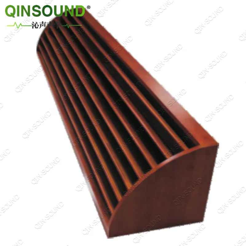 Sound Wood Buffer Baffle Wall Soundproof Diffuser Bass Traps Corner Acoustic Wall Panels For Living Room