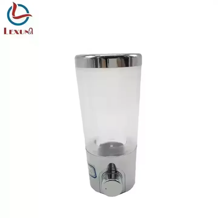 450ml plastic hotel automatic liquid hand wall mount soap and shampoo dispenser