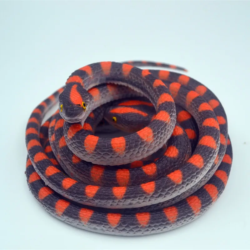 Novelty and quirky rubber toy snake wholesale, high-quality TPR material, magic soft snake play