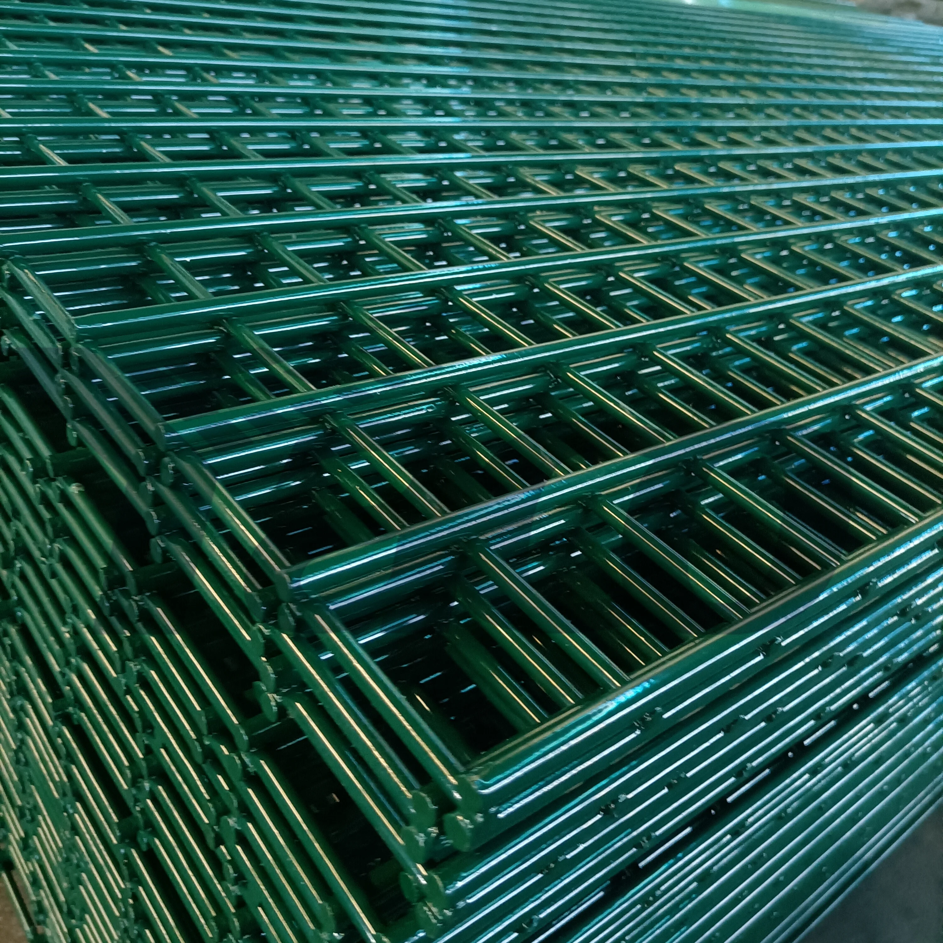 Anping 2.5*3m 2*3m European style green powder coated welded double panel wire fence