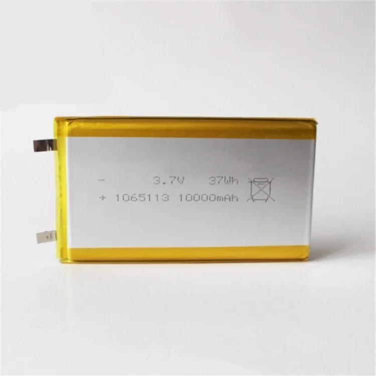 Wholesale High Energy 1065113 Rechargeable battery   3.7v 10Ah 10000mah Lipo Lithium Polymer Battery Cell
