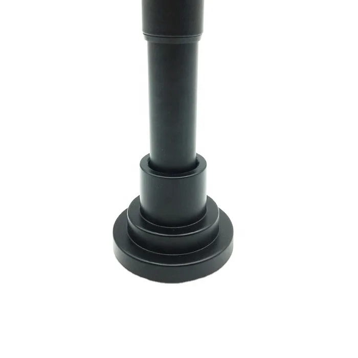 
2020 Lingquan factory new design senior black decor shower tension rod extend tension pole for bathroom 