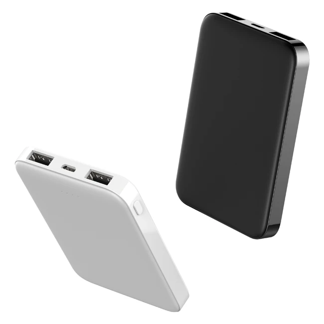 Factory price Slim portable dual USB micro mini mobile phone charger 5000mAh powerbank power bank 5000 mah power banks