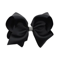 HCArtware 8 inch jojo bow hair clips for girls 20 colors Ribbon hair accessories for girls Customizable colors
