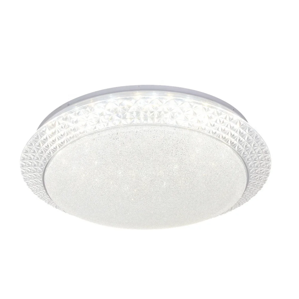 ENVIS Factory Price OEM Modern Crystal Design Remote Control RGB Aluminum Indoor LED Lighting Bedroom Office Ceiling Light