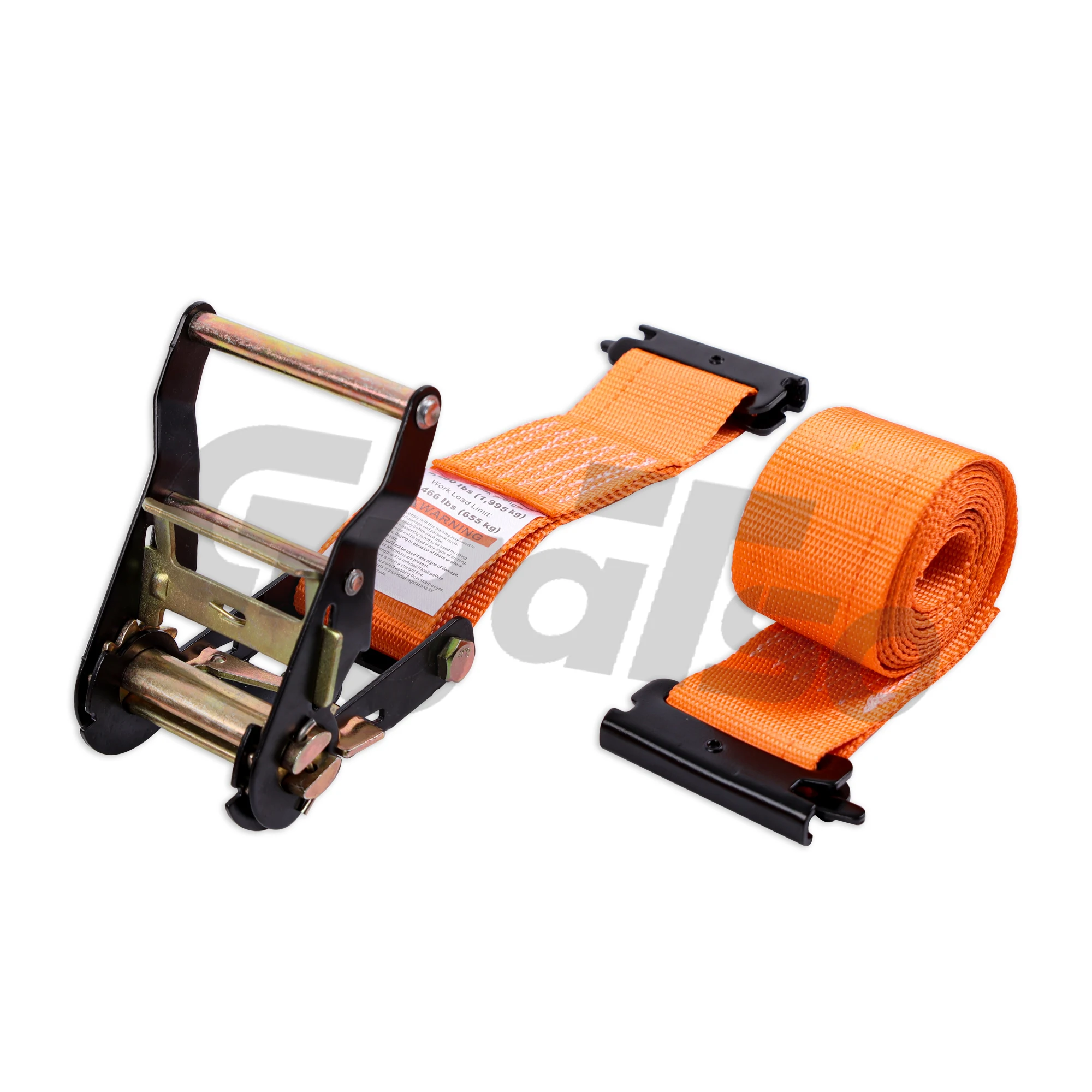 Logistics 2inch ratchet strap with e fittings tie down cargo strap e track