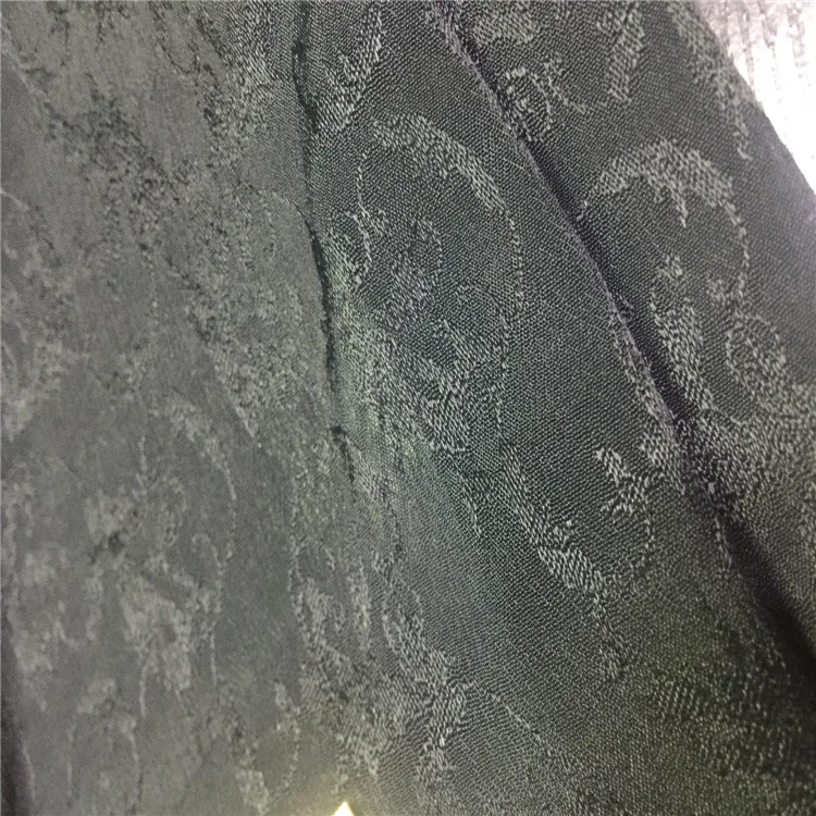 HIgh quality plain dyed jacquard fabric 100% viscose crepe fabric for garment,dress,curtain