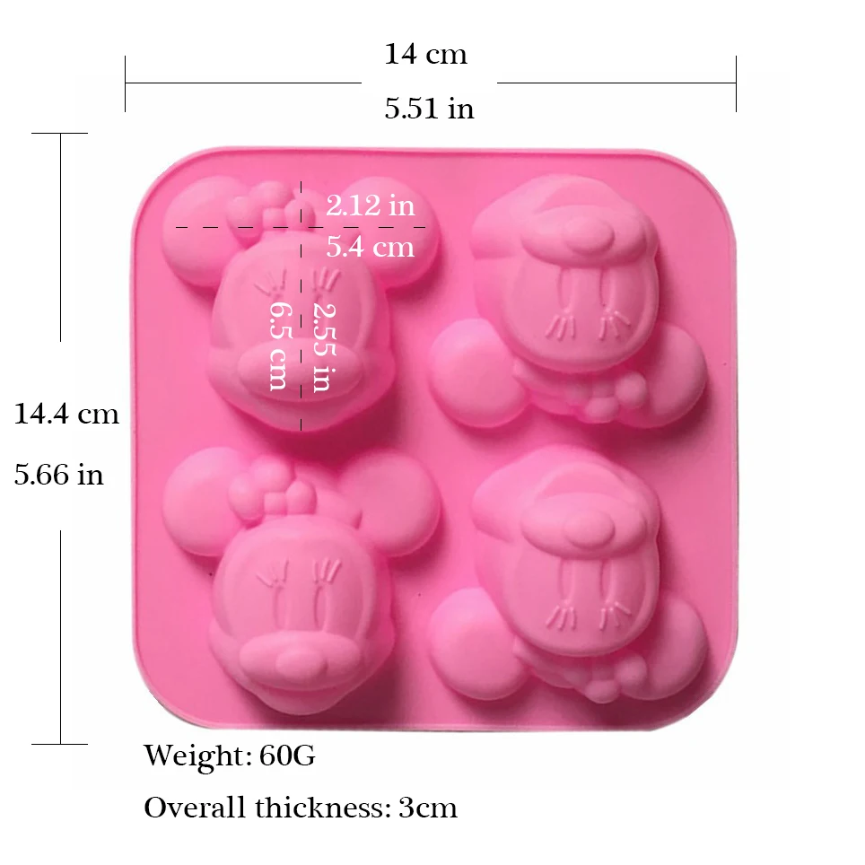 Silicone Chocolate Mold Tray Creative Star/heart/round/square Shaped Ice Cube