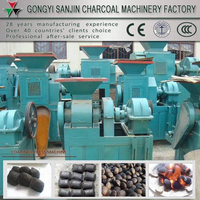 Great Performance pini kay briquette machine dry charcoal powder ball press machine