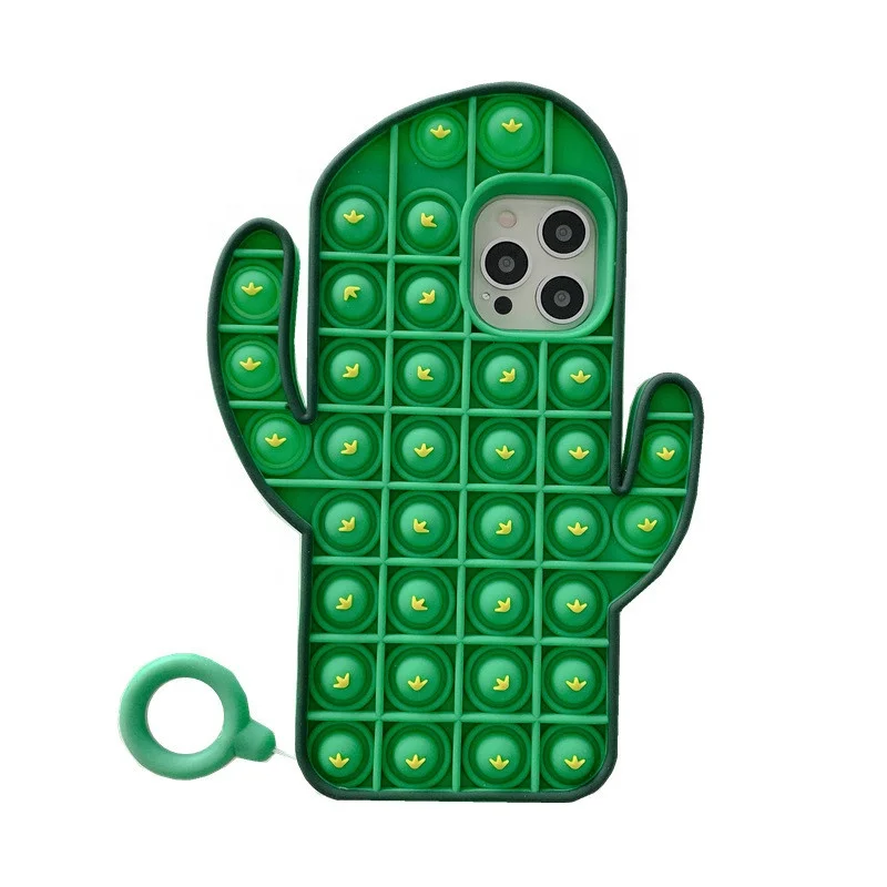 
Push Pop Bubble Fidget Toy Silicone Mobile Phone case Mobile Phone Protective Shell 