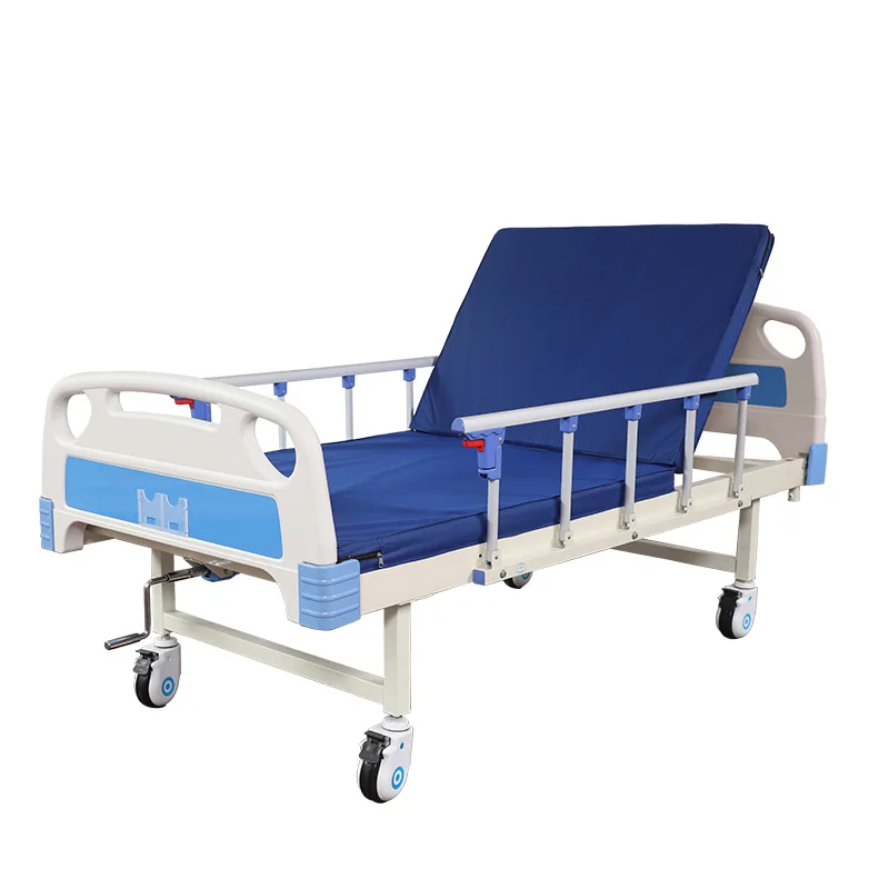 BAOYA Hot selling nursing bed 1 Crank Hospital Bed Manual Hospital Bed For Sale