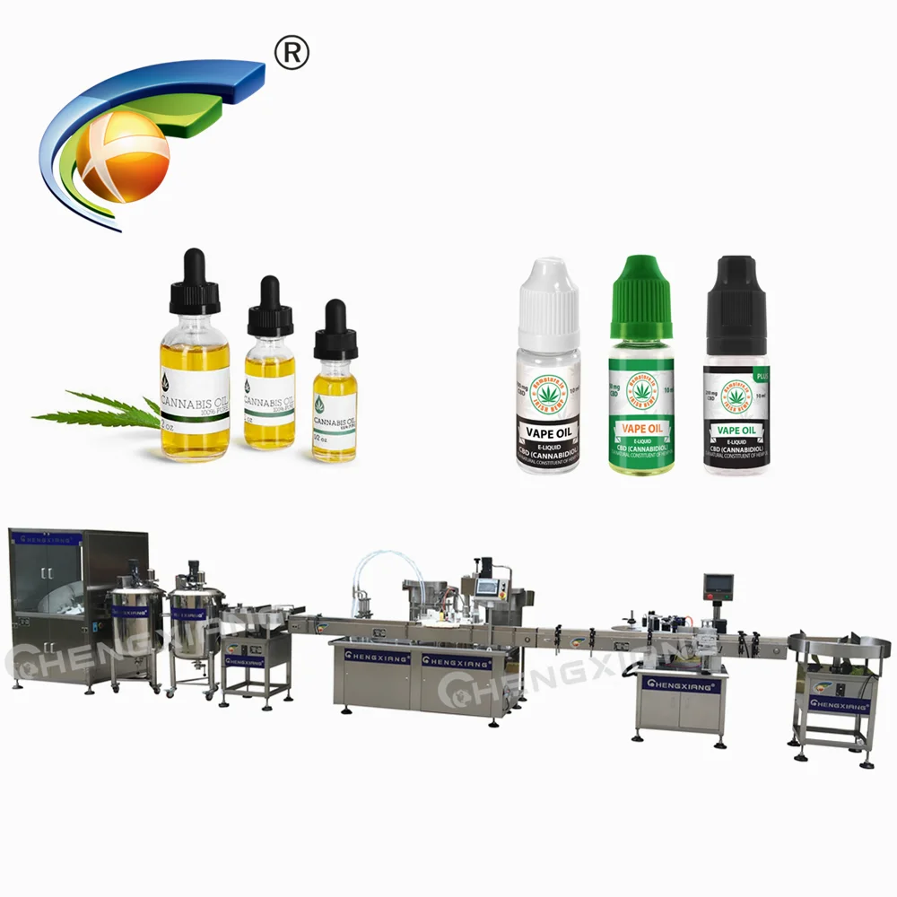 Factory price automatic chubby gorilla e liquid bottle filling machine for e cigarette oil filler capper labeler