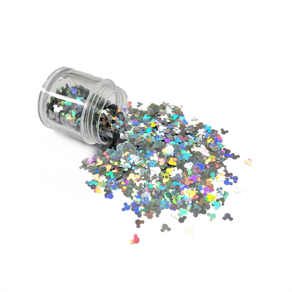 1 Kg Christmas style Mickey Mouse Glitter Powder , Wholesale Bulk chunky Body Glitter Powder