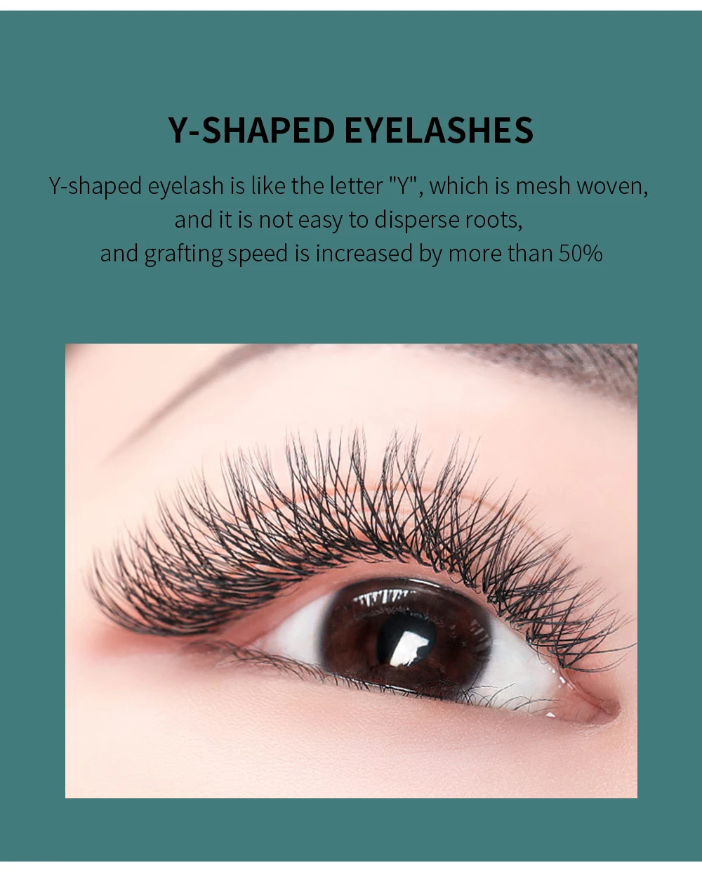 YY LASH Y shape eyelash extensions 0.07 Easy fanning Premade Volume lash  lashes Faux mink 12 rows mesh makeup