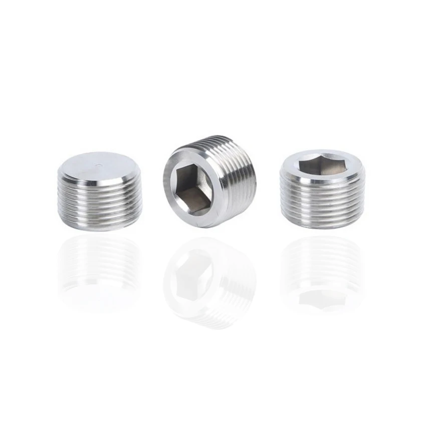Stainless Steel Conical Tapered Thread DIN906 DIN 906 Hex Hexagon Socket Head Hydraulic Screw Pressure Oil Pipe Plugs