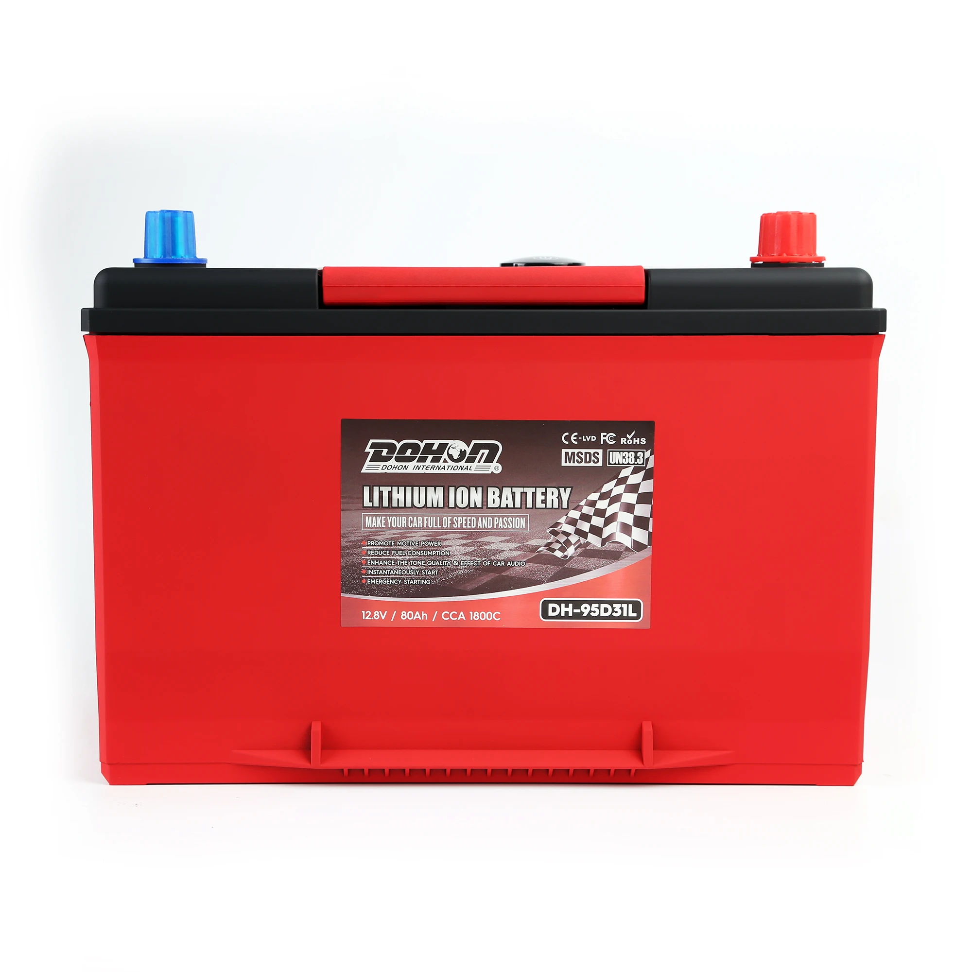 12V Deep Cycle LiFePO4 Rechargeable Marine  Battery Pack 12.8V 78Ah Life Cycles 4000 with Built-in BMS for Solar System