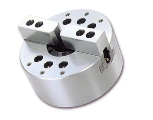 Premium High-Speed Open Center 2 & 3 Jaw Power Chucks - Large Thru Hole Plain Back Hollow Chucks for CNC Machining