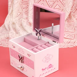 Wholesale Hot Selling Custom 2 Drawer Jewelry Box Musical Boxes