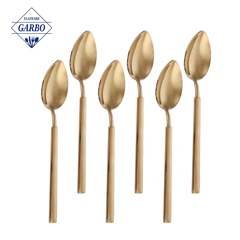 PVD Colored Wedding Luxury Cutlery Gold Knife Set Reusable 420 Stainless Steel Steak Knife Set for Home Hotel Restaurant