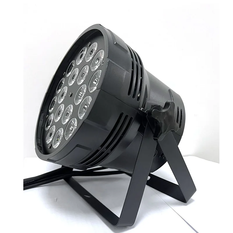 dmx512 waterproof IP65 18x18w rgbwa uv led flat par light for outdoor events