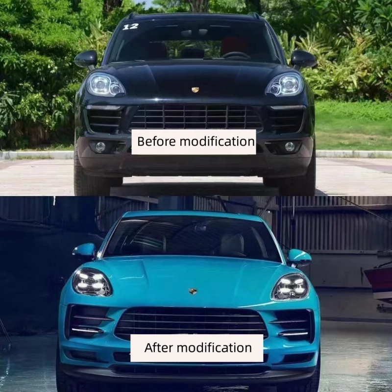 Modified front bumper kit to fit for Porsche macan