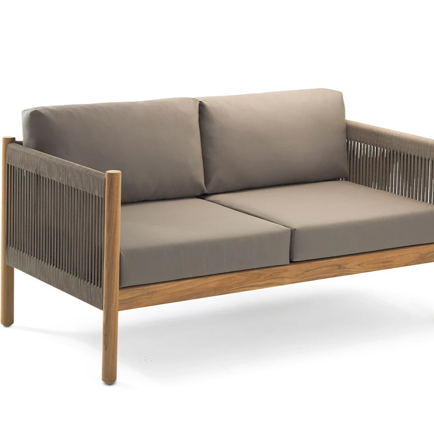 Best seller sofa set with cushion teak wood furniture indonesia for hotel