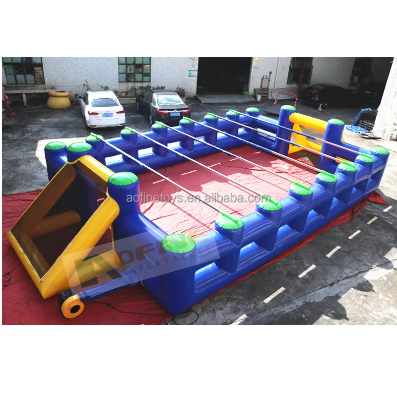 Giant Human Foosball Game Inflatable Football Field Arena Human Table Football for sale