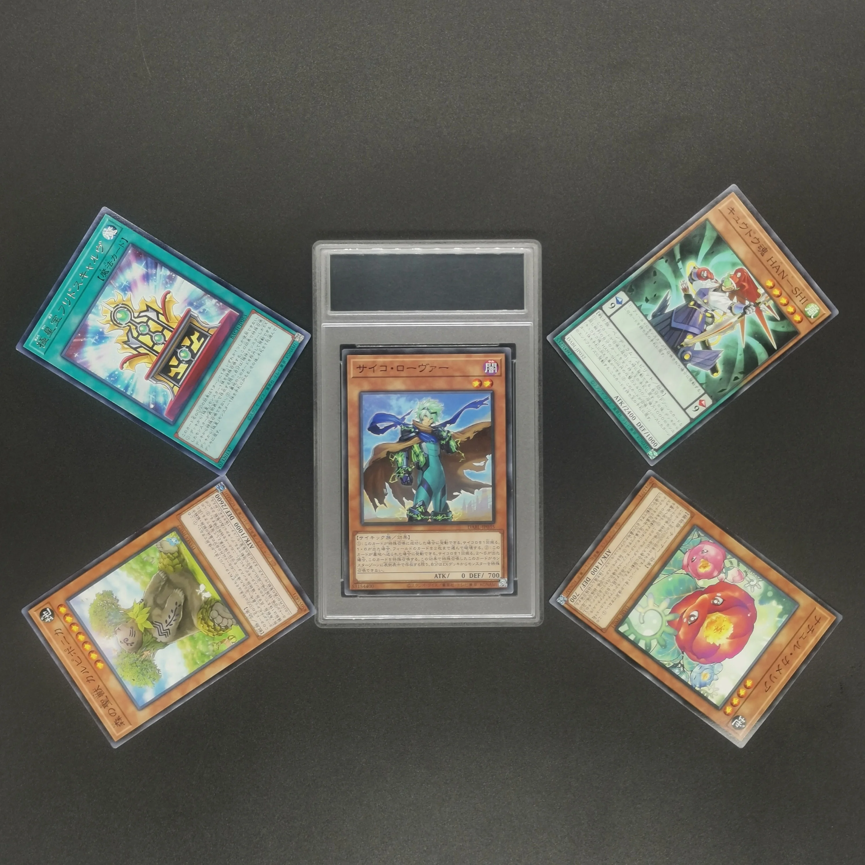 Ultrasonic type grading playing cards hard plastic cases plastic card slab 60*87