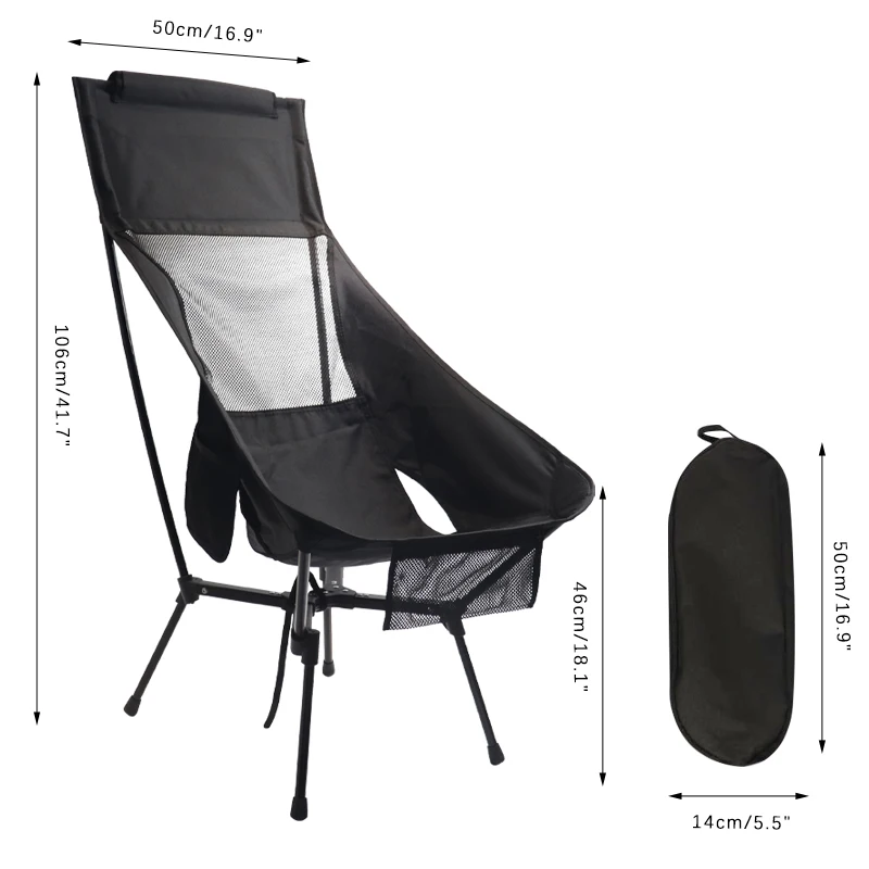 Outdoor Chairs Folding Aluminum Hiking Portable Camping Outdoor Chair