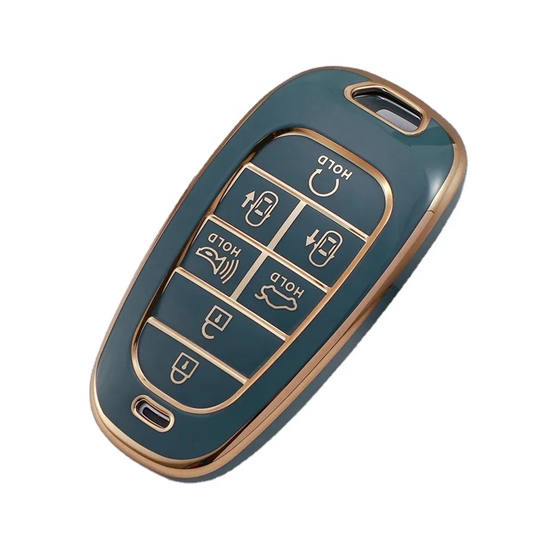 Soft TPU Smart Remote Car Key FOB Cover Holder Case Fit for car keys 2021 2020 2019 Sonata Nexo