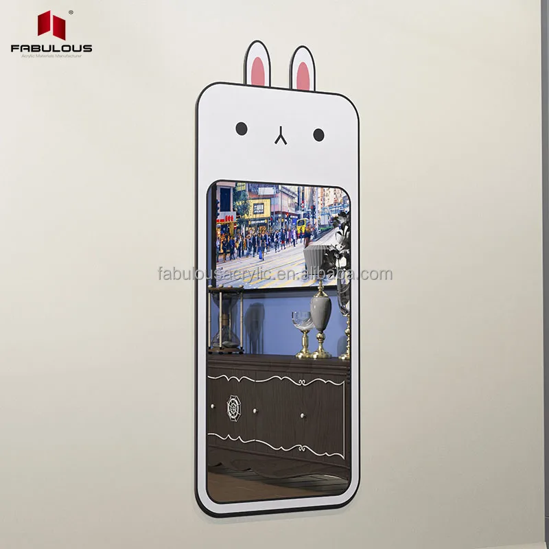 FABULOUS Large size acrylic fitting mirror children cartoon animal full-length fashion framed mirror