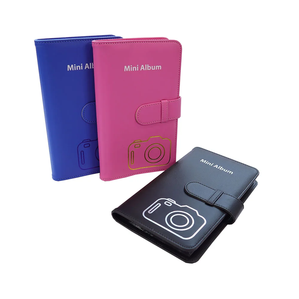 Чехол для фотоальбома Instax искусственная кожа 3 дюйма 108 фотографии скользит в сварном переплете